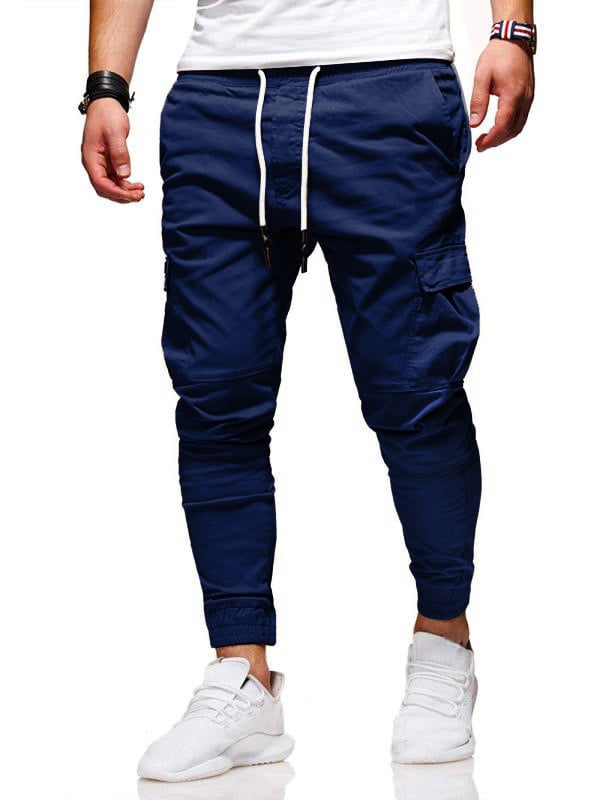 Tethered Elastic Sports Baggy Jogging Pants